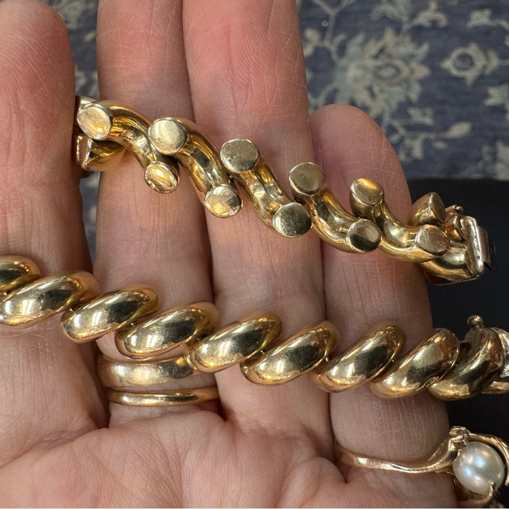 Heavy 10k San Marco bracelet - Picture 5 of 8